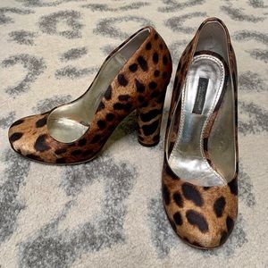 DOLCE & GABBANA Leopard Satin Pumps